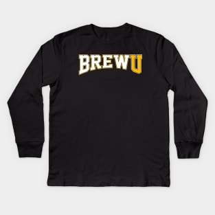 BrewU w/ Gold U Kids Long Sleeve T-Shirt